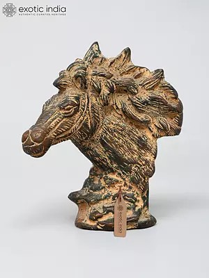 5" Small Stylized Horse Head Figurine | Table Decor