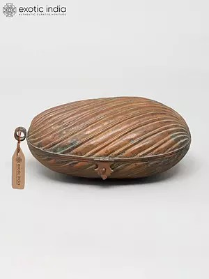 6" Vintage Brass Trinket Box with Patina Finish | Heritage Craftsmanship