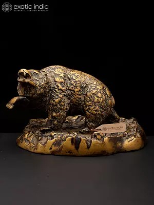 11" Power and Wilderness - Bear Statue | Table Decor