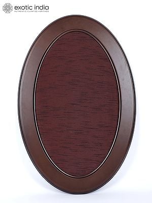 31" Large Oval Shaped Wooden Frame | Wall Hanging