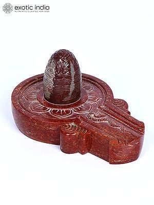 5" Yantra Carved on The Top of The Shiva Linga