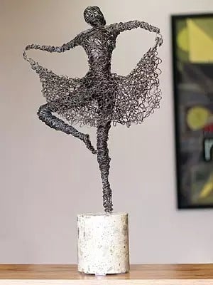 11" Dancing Girl Theme | Iron Wire Art | Table And Home Décor