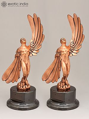 16" Flight of Liberation | Artistic Table Decor | Set of 2 Statues