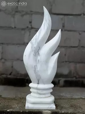 The Frozen Flame: Marble Sculpture