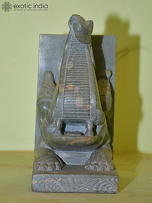 7" Elephant Bust | Green Stone Statue | Home Decor | Hand Carved