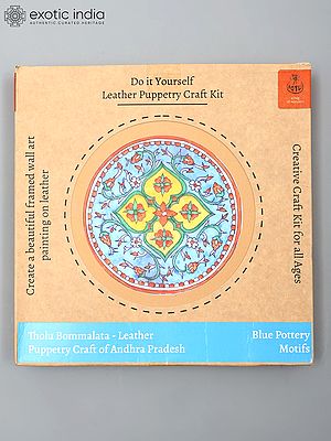 DIY Wall Art Leather Puppetry Painitng Kit | Tholu Bommalata - Leather Puppetry Craft Kit of Andhra Pradesh