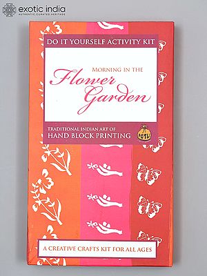 Flower Garden - Handmade DIY Wooden Block Printing Craft Kit | Activity Kit for Kids