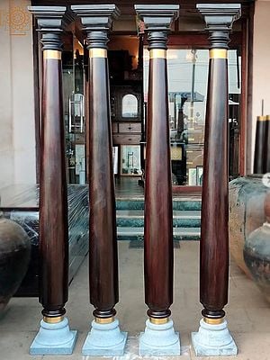 80" Decorative Pillar Set - (4 Pieces) | Countrywood Pillar