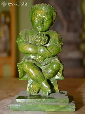 7" Baby Dall | Hand Carved Orissa Stone Statue | Traditional Indian Handmade Art
