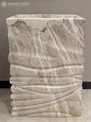 34" Wash Basin | Home Decor | Marble | Exquisite Indian Art