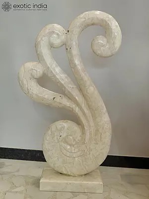 45" Flow of Grandeur | Modern Art Statue | Marble | Excellent Indian Art