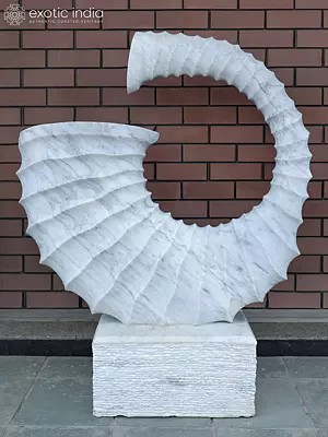 Marble Helix - The Architecture of Elegance | Modern Art Statue | White Marble