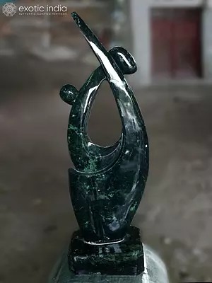 30" Deep Feeling of Embrace | Abstract Modern Art Marble Sculpture | Exquisite Indian Art