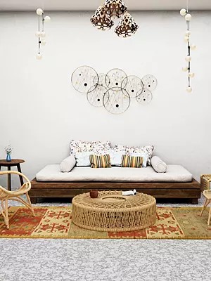 Kilim Handloom Dhurrie from Sitapur with Thread Weave