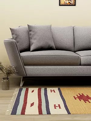 Multicolor Kilim Handloom Dhurrie from Sitapur