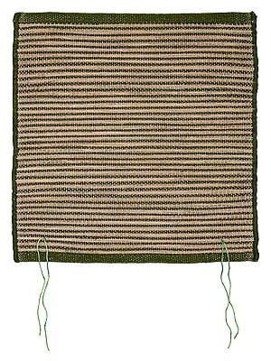 Foldable Kusha and Wool Aasan Mat for Puja, Meditation, Yoga & Japa