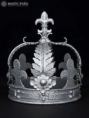 12" Silver Colored Stylish Crown | Table Decor