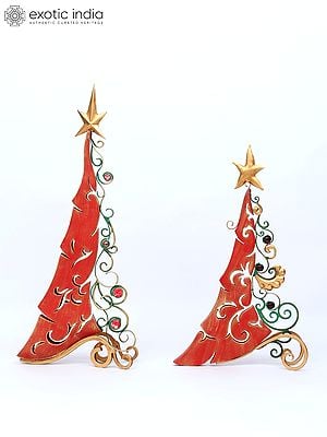 30" Set of Two Stylish Christmas Trees | Home Decor