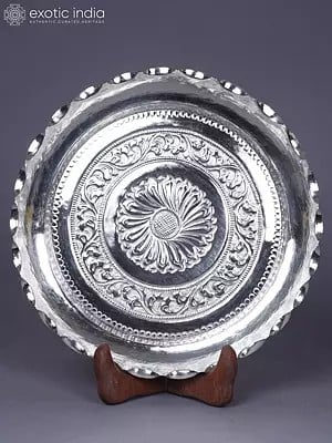 Pure Silver Pooja Thali For Auspicious Occasion | Ritual Item