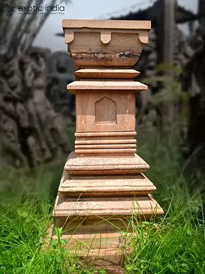 38" Plant Pot | Sandstone Statue | Exquisite Handmade Indian Art