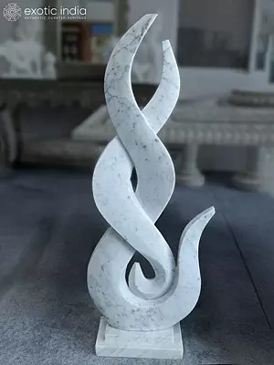 44" The Flame - Modern Art | Marble Sculpture | Exquisite Indian Art