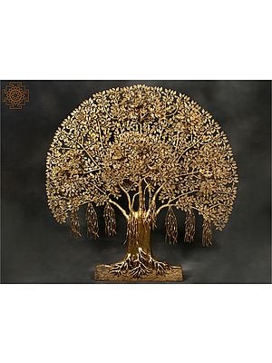 57" Brass Super Large Tree of Life