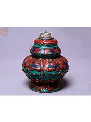5" Stone Setting Tea Pot | Made In Nepal