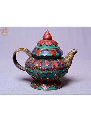 6" Kettle with Stone Setting | Made In Nepal