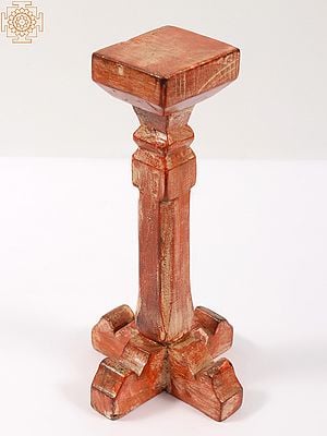 12" Wooden Candle Stand