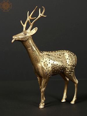 8" Cute Deer Sticking Out Tongue | Home Decor