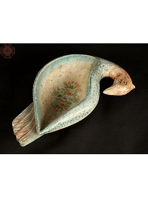 Marble Bird Figurine Urli Bowl