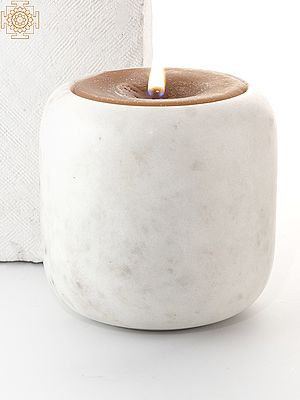 Aromatic Carrara Candle In Marble