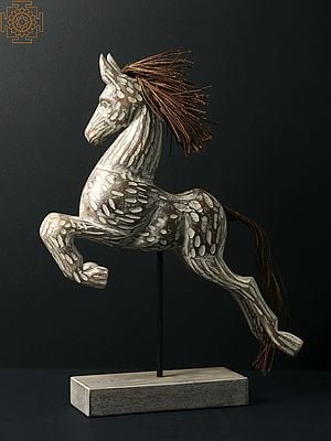 Horse Wood Statue