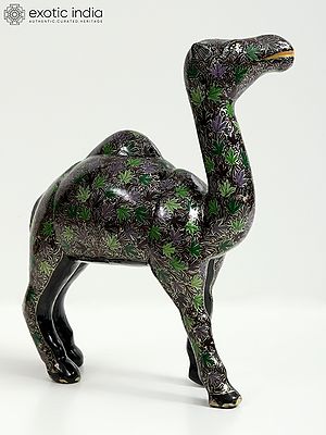 Beautiful Floral Camel With Fine Work | Papier Mache | Hand-Painted