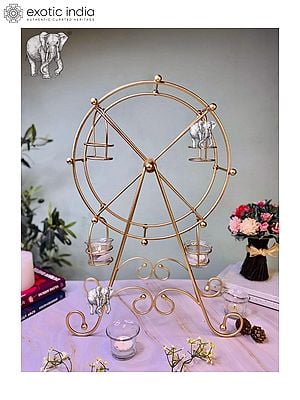 Brass Swing Candle Stand | Table Decor