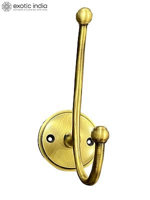 5" Brass Robes Hook for Wall