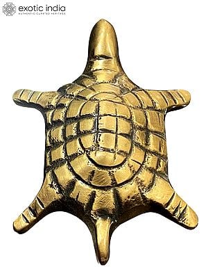 Brass Small Goodluck Turtle Door Knob