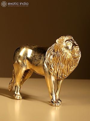 5" Brass Lion - The Forest King | Home Decor