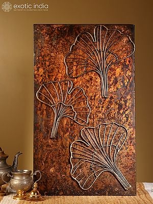 23" Wired Ginko Leaves Wall Decor