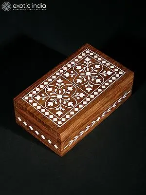 Teakwood Jewelry Box | with Inlay Work