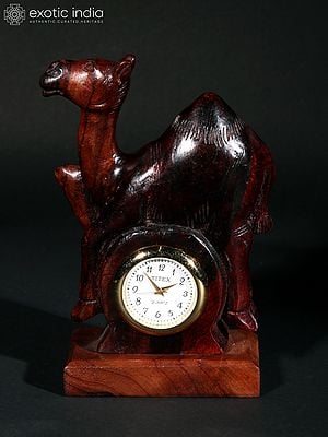 4" Small Camel Table Clock | Home Decor