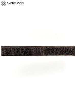 48" Large Wood Carved Panel | Wall Decor