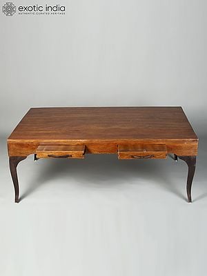 48" Large Traditional Wooden Coffee Table