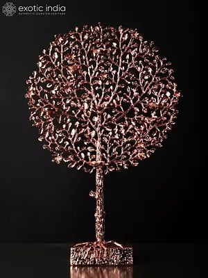 24" Tree of Life with Candle Holders | Brass with 24 Karat Rose Gold Plating