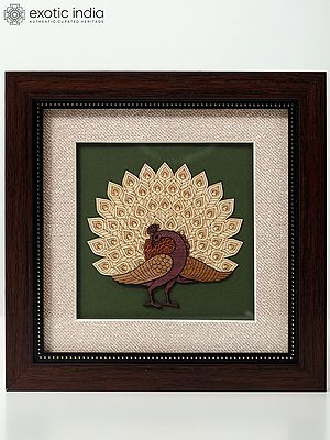 Peacock with Outspread Feathers | Wall Hanging