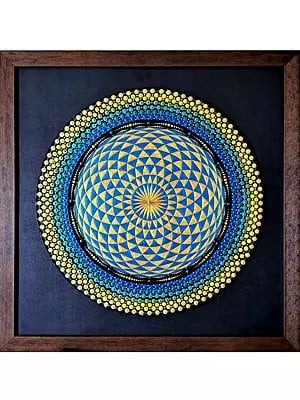 Hypnotic Eye Design | Acrylic On Mdf Board | Wood Panel