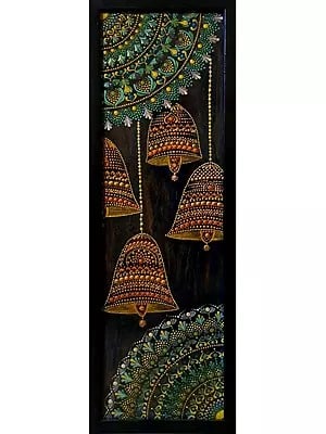 Bell : Wall Decor For Living Room | Acrylic On Mdf Board | Wood Panel