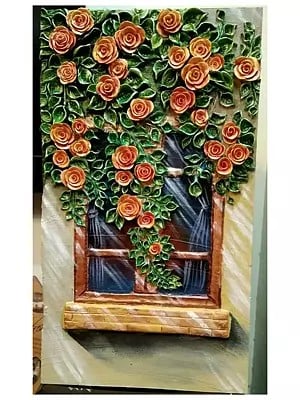 Dream Window | Shilpkar Clay On Plywood