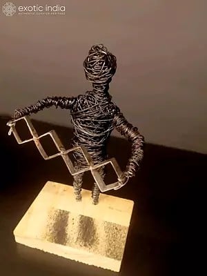 Strong Man | Handmade Sculpture | Wire Art