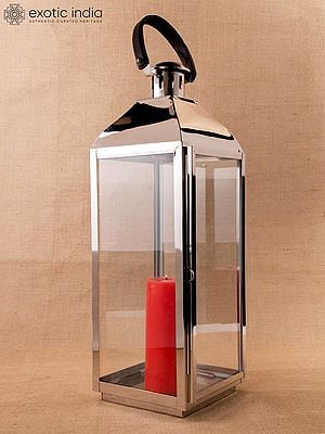 Attractive Lantern | Stainless Steel And Glass | Home Decor